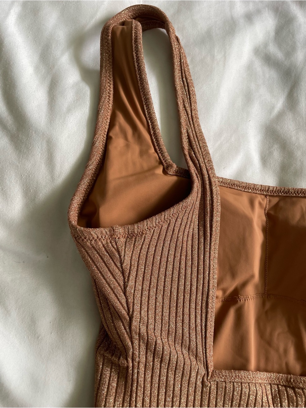 J. Crew Ribbed One-Piece Swimsuit in Brown - Picture 8 of 11